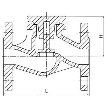 德標(biāo)止回閥結(jié)構(gòu)圖